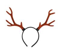 Healeved Bandeau Cerf de Noël Léger et Confortable avec Cornes Marron Accessoire Festif Chic pour Fêtes Cosplay et Célébrations