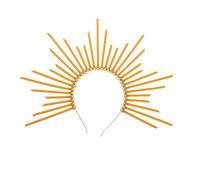 Healeved Bandeau Couronne Mary Halo Serre-tête Délicat Décoration Cheveux Fête Soirée Mariage