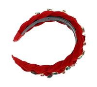 Healeved Bandeau De Avec Décorations Et De Festifs Accessoire Rouge Pour Célébrations De