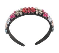 Healeved Bandeau Femme Strass Floral Lumineux Serre-tête Chic Accessoire Coiffure Élégant pour Mariage et Fête