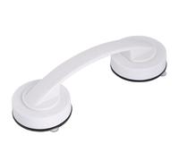 Healeved Barre D'appui Ventouses Blanche en Plastique, Installation sans Perçage, Fixation Solide pour Salle de Bain Sécurisée et Pratique