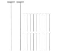 Healeved Barres de Porte Oiseau en Fer 20pcs pour Cage à Pigeons, Améliore, Protège Pigeons des Blessures