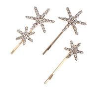 Healeved Barrette Cheveux Pailletée Étoile Set de Épingles Décoratives Dorées Accessoires Coiffure Élégants et Filles