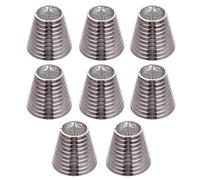 Healeved Barrettes Design Ergonomique et Unique en ABS Noir Lot de 8 pour Queue de Cheval Accessoires Cheveux Attractifs et Gain de Temps pour Sorties et Soirées