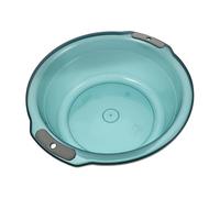 Healeved Bassine Ronde Transparente avec Poignées Doubles Bac Portable pour Lavage Main et Bain de Grand Bassin pour Linge Animaux et Usage Domestique