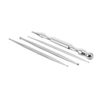 Healeved Bâton de Massage Acupoint Acier Inoxydable Stylo à Double Tête pour Réflexologie Plantaire et Faciale avec Pochette Stimulateur de Points de Pression pour Détente et Circulation