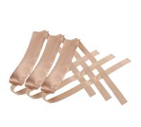 Healeved Bigoudis sans Chaleur 3 Pièces pour Cheveux Longs, Bande Épaisse en Satin Doré, Boucles Naturelles sans Effort Pendant la Nuit, Fer à Friser Long Doux Dommage