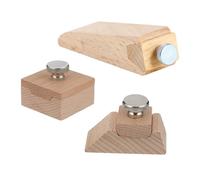 Healeved Bloc de Ponçage en Bois 3pcs pour Poncer Bois Insertion et Retrait Facile de Papier de Verre pour Travail et Artisanat