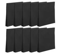 Healeved Bloc-Notes Adhésif Noir 10 Blocs de 50 Feuilles Papier Autocollant Repositionnable Bloc-Notes Portable pour Bureau École et Organisation à Domicile Mémo Facile à Retirer sans
