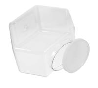 Healeved Bocal avec Couvercle Hermétique 4300ml en Plastique Transparent Hexagonal Base Stable pour Rangement Bonbons et Épices pour Magasins et Garçon et Filles
