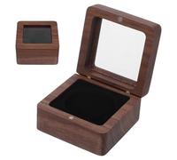 Healeved Boîte à Défi Bois avec Fenêtre Transparente et Mousse Protectrice Étui de Rangement pour Commémoratives Vitrine de Collection Sécurisée pour Collectionneurs