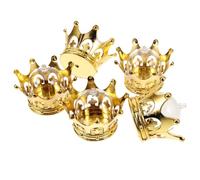 Healeved Boîte à Dragées Couronne Dorée et Argentée, Plateau Électrolytique, 12 Pièces, Coffret Présent pour Mariage et Fête, Contenant Friandises, Décorations D’anniversaire Élégantes