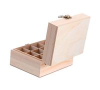 Healeved Boîte à Huiles Essentielles Bois Étui De Transport Rangement pour Flacons Aromathérapie Démontable Et Compact