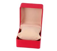 Healeved Boîte à Montre Cuir PU Rouge Élégante avec Coussin Intégré pour Rangement et Présentation Bijoux Organiseur Compact pour Montres et Bracelets Cadeau pour Usage Personnel ou Voyage