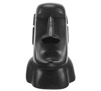 Healeved Boîte à Mouchoirs Décorative Facile à Ouvrir et Pratique en Plastique Noir Moai Support de Boîte à Mouchoirs Cuisine et Hôtel