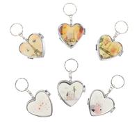 Healeved Boîte à Pilules en Métal Forme Cœur Lot de 7 Pièces, Organisateur Hebdomadaire Portable, Valise de Voyage Légère pour Remède et Vitamines, Rangement Pratique au Quotidien