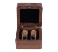Healeved Boîte à Souvenirs en Bois pour Poils d'animaux - Petite boîte commémorative pour Les Poils de Chien ou de Chat - Petit Coffret de Rangement avec Couvercle pour Le Souvenir d'un