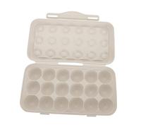 Healeved Boîte à Œufs Anti-collision Pratique en Pp, Couvercle Hermétique et Grille de Rangement, pour Réfrigérateur et Maison, Empilable