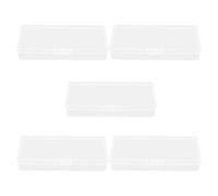 Healeved Boîte de Collecte Lames de Rasoir 5 Pièces Compacte Transparente Petite Taille Sécurité Usage Professionnel et Personnel Rangement Sûr