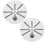 Healeved Boîte de Jonction Étanche Ronde pour Câbles Électriques et Caméras Cctv 2 Pièces en Plastique Blanc Robuste et Stable, pour Plafond Intérieur ou Mur