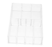 Healeved Boîte de Rangement et Clapets Amovibles 7 Compartiments pour Cosmétiques en Acrylique Transparent Multifonctionnelle pour Usage Personnel ou Boutique