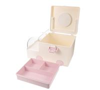 Healeved Boîte de Rangement pour Remède Portable avec Grosse Capacité en Plastique, Organiseur de Trousse de Premiers Secours Maison, Compartimentée et Antichoc