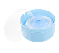 Healeved BoîTe De Talcs Pour BéBé Avec Houppette, RéCipient En Plastique Durable, IdéAl Pour Usage Domestique, Bleu, 3.54*2.36*2.36 Pouces