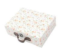 Healeved Boîte Présent Multifonction Petite Valise Papier Épais Poignée, Boîte à Bijoux et Rangement Décoratif pour Mariage et Fêtes, Coffret Rangement Pratique pour Papeterie et