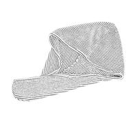 Healeved Bonnet à Fibre Serviette à Noire Et Blanche Pour Après Doux Et Absorbant