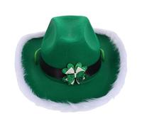 Healeved Bonnet Vert à Nouer Chapeau De Cowboy Du Père Noël Bandeau De La Saint-patrick Chapeau De Lutin Couvre-chef De Saint-patrick Bandeau De La Saint Patrick Chapeau Vert Green Chiffon