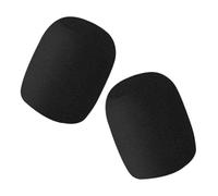 Healeved Bonnettes en Mousse Épaissie 2 Pièces Manchon Microphone Anti-Vent Élasticité Renforcée pour Streaming et Enregistrement en Direct