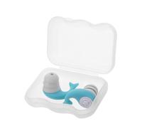 Healeved Bouchons D'oreille pour Sports Nautiques, Bouchons D'oreille Anti-chute Sport, Forme Baleine, Silicone Nanométrique et Pp, Bleus, Réutilisables, Isolation Phonique, Design