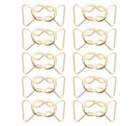 Healeved Boucles de Bretelle en Alliage Métallique Doré 10 Paires Diamètre Intérieur 25 MM Accessoires de Boucle de Ceinture Soi-Même pour Vêtements Robes et Manteaux D’Hiver