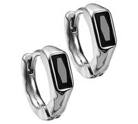 Healeved Boucles D'oreilles Créoles Huggie Design Unique pour Hommes en Alliage Versatiles et Élégantes pour Style Hippie ou Décontracté