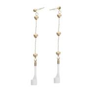 Healeved Boucles Oreilles Anti-perte avec Clip pour Écouteurs Pendentif Cœur pour Sport et Usage Quotidien Accessoires Compatibles et Décoratifs