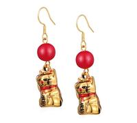 Healeved Boucles Oreilles Chat Pendantes Kawaii Bijoux Pour Femme Passionnée Des Chats Accessoire Mode Décontracté
