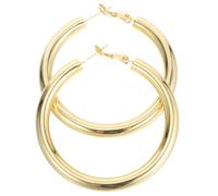 Healeved Boucles Oreilles Créoles Épaisses Légères Dorées Minimalistes pour Femmes Bijoux Statement Élégants pour Mariage Fête Usage Quotidien