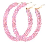 Healeved Boucles Oreilles Créoles Grandes Rondes Multicolores Pour Femmes Boucles Pendantes Mode Et Élégantes Accessoires De Fête Jours