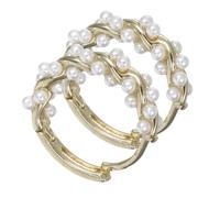 Healeved Boucles Oreilles Créoles Perlées Élégantes avec Design Vigne pour Femmes Bijoux Sophistiqués et Charme Unique Cadeau Raffiné pour Oreilles Féminines