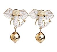 Healeved Boucles Oreilles Éléphant Délicates pour Femmes Design Vintage Légères et Cadeau Mode pour Toutes Occasions