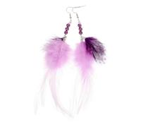 Healeved Boucles Oreilles Pendantes Plumes Vintage Légères pour Femmes Style Bijoux Ethniques Inspiration Hippie