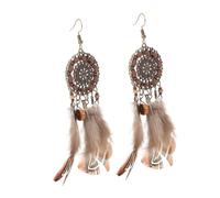 Healeved Boucles Oreilles Pour Femmes à Plumes Pendantes Ethniques Accessoires De Voyage Style Hippie
