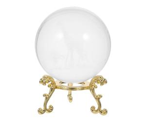 Healeved Boule de Verre gravée Laser en 3D représentant Une Maman et Son bébé Girafe, avec Support, Presse-Papier, Figurine Girafe de Collection, 6 cm, Statuette décorative en Verre, Cadeau pour