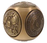 Healeved Boules de Baoding en Laiton pour Exercice des Mains Doigts, Finition Lisse, Style Vintage Feng Shui, Améliore la Force des Doigts, pour Relaxation et Musiciens