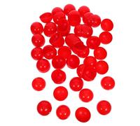 Healeved Boules de Loterie 5 CM Rouges 50 Pièces Boules de Plastique sans Couture Réutilisables en PVC Accessoires pour Activités de Fête Jeux de Tombola et Divertissement
