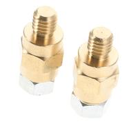 Healeved Boulons de Borne de Batterie en Laiton M10 3/8-16, Adaptateur Rallonge Latérale pour Batterie Auto, Kit 1 Paire, Connecteur Étanche, Compatible Véhicules et Bateaux
