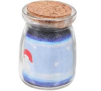 Healeved Bouteille Décorative en Verre Transparent avec Bouchon en Liège Bouteille d'art du Sable Artistique pour Décoration Intérieure Présent Créatif pour Couple Ornement de Noël et