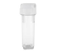 Healeved Bouteille Filtrante Anti- 10 Pouces en Polypropylène Alimentaire Transparent Joint en Caoutchouc Étanche Compatible Purificateur D’Eau Filtre à Sédiments pour Usage Domestique