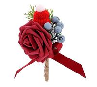 Healeved Boutonnière de Fleurs pour Couple Décoration de Costume pour Marié Accessoire Parfait pour Célébrations et Fêtes