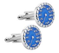 Healeved Boutons de Manchette en Alliage Bleu Résistants à l'usure la Décoloration de Compteur de Vitesse pour Chemise pour Mariages et Réunions d'affaires